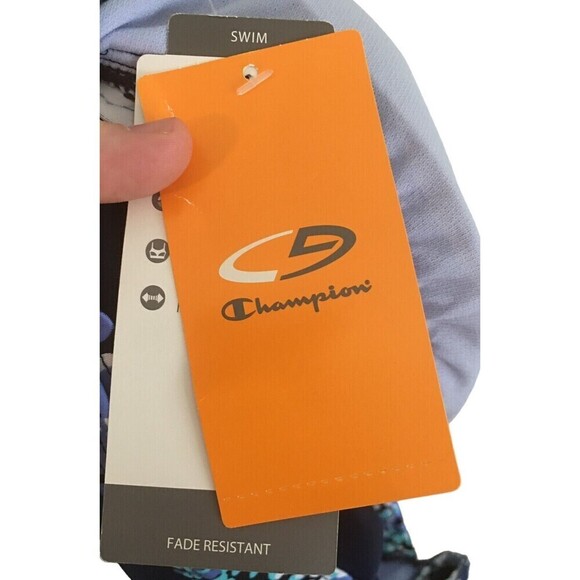 C9 Champion Swimsuit Top Women's Size XL Navy Blue Stretch - Picture 6 of 7